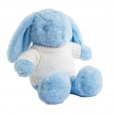 BU320-B: 20cm Blue Rabbit w/Sweater